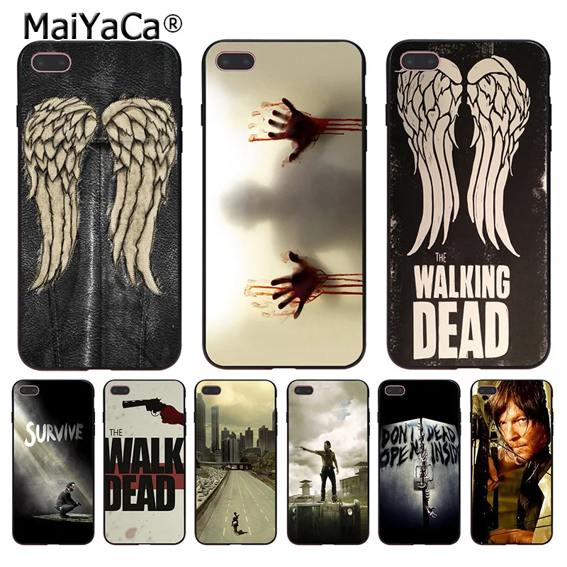 

MaiYaCa the WALKING DEAD Design Special Offer Luxury Vertical phone case for Apple iPhone 8 7 6 6S Plus X 5 5S SE 5C case Cell