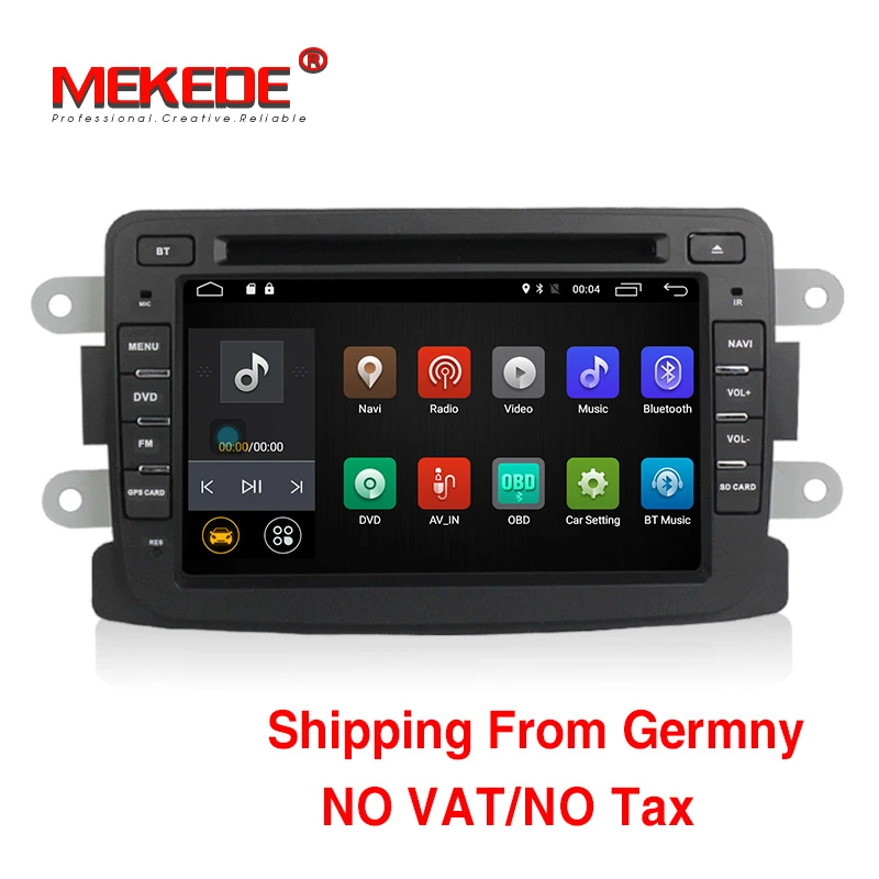 Android 7.1 Car Radio GPS Multimedia Player Navi for Renault Logan Sandero Dacia Duster 9 inch Car Autoradio Headunit Video WiFi Bluetooth Navigation Black Android7.1 1+16G GPS Renault