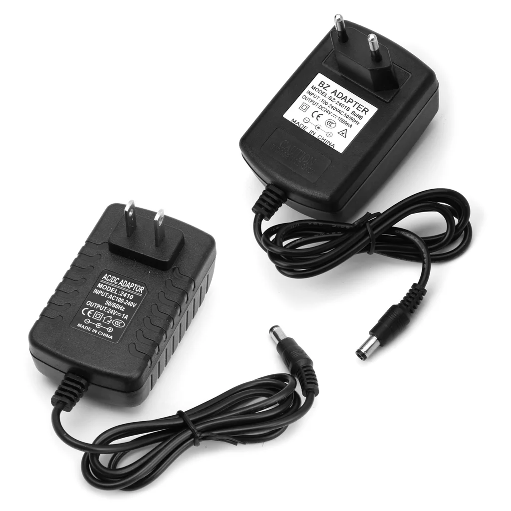 

5.5mm*2.5mm DC 24V 1A AC Adapter Charger Power Supply for LED Strip Light CCTV
