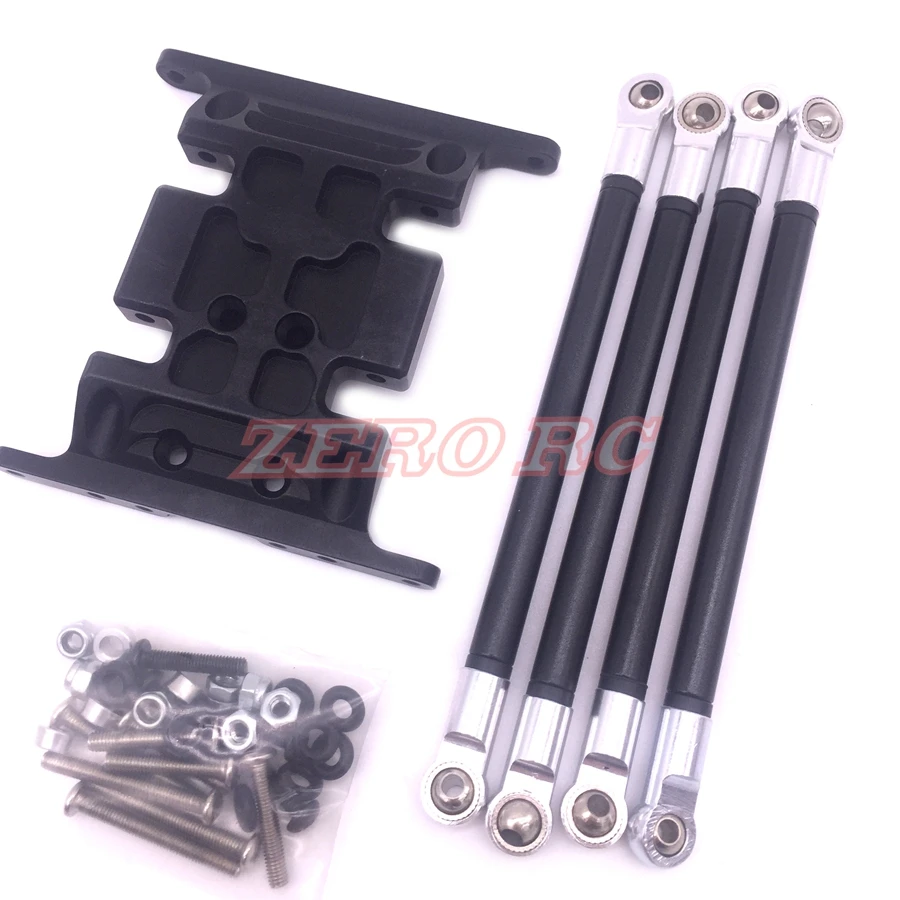 

Xtra Speed CNC Aluminum Center Skid Plate With Pull Rods Linkage For Rc Rock Crawler Axial SCX10
