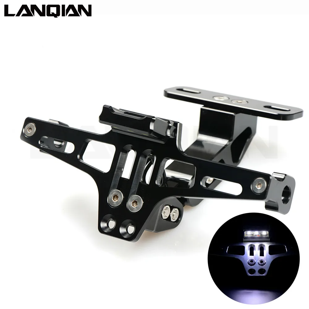 

Motorcycle Adjustable Angle License Number Plate Frame Holder Bracket For Kawasaki zx1400 zx14r zzr1400 gtr 1400 concours