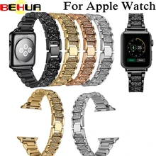 Нержавеющая сталь ремешок для наручных часов для ремешок для часов аpple 38 мм 42 мм браслет с адаптером селфи-стик браслет наручных часов iWatch серии 1/2/3