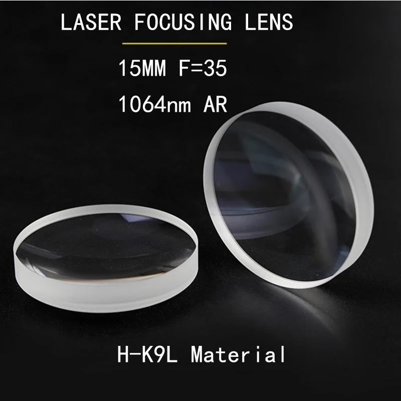 

Weimeng LASER FOCUS LENSES Dia 15mm F=35 H-K9L 1064nm AR Plano-convex opticals for laser welding machine