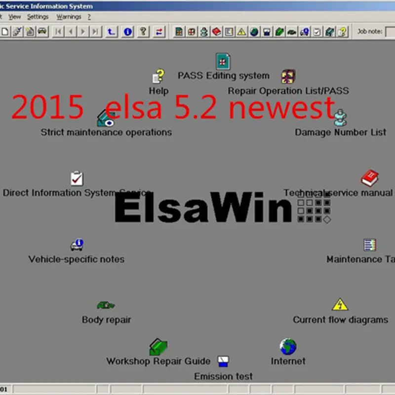 ElsaWin 6,0 работает для V.W 5,3 для Audi авто ремонт программного обеспечения Elsa Win6.0 в HDD Лидер продаж! военные заводские цены