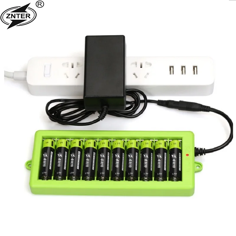 

10pcs ZNTER 1.5V AA 1250mAh li-polymer li-po rechargeable lithium li-ion battery with USB cable pack with charger