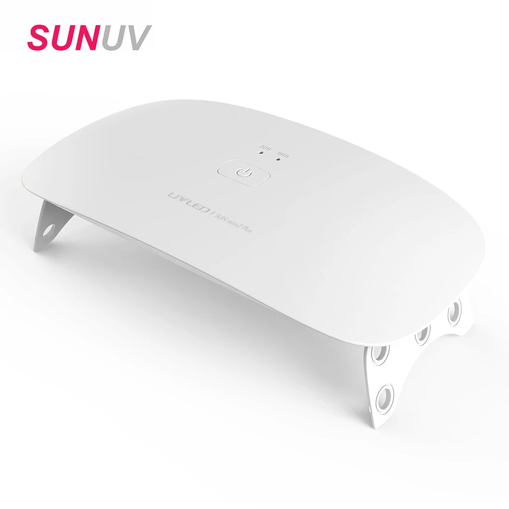 

SUNUV Nail Dryer 24W SUNmini2 Plus UV LED Lamp With 15 Leds Curing Thumb Nail Manicure Pedicure Faster USB Charge