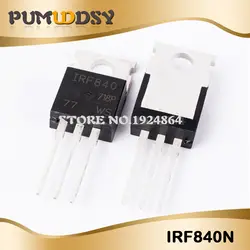 10 шт IRF840 К-220 IRF840PBF TO220 MOSFET n-канал 8A 500 V новый оригинальный Бесплатная доставка IC