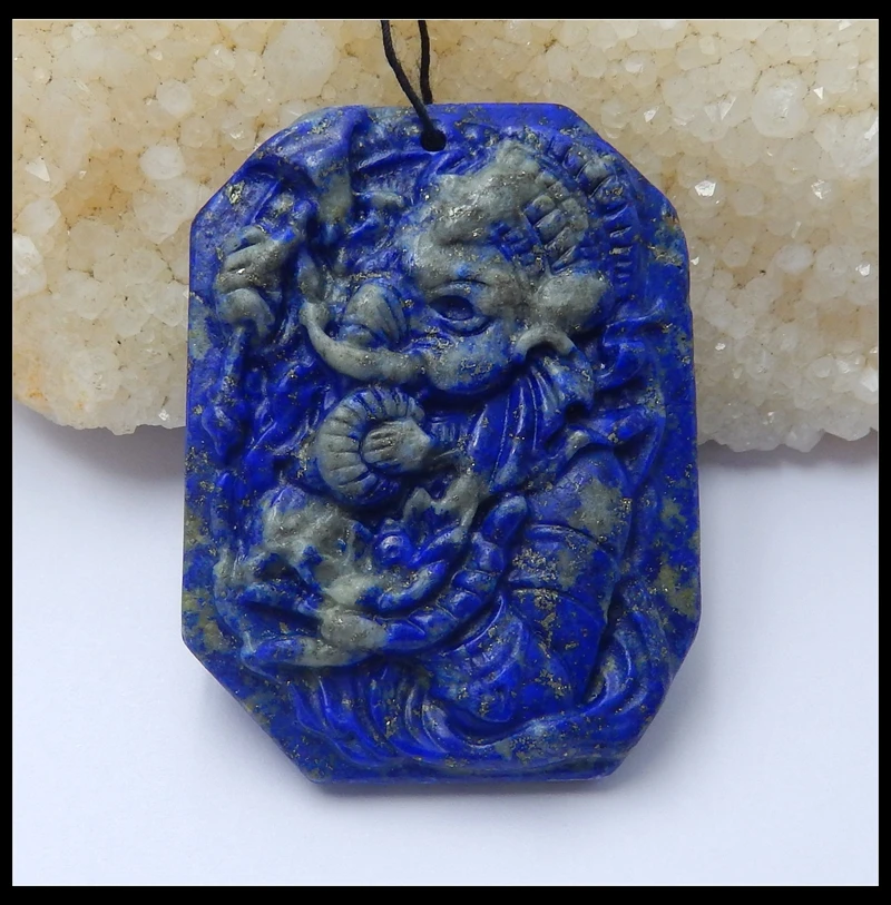 Carved Natural Stone Lapis Lazuli 