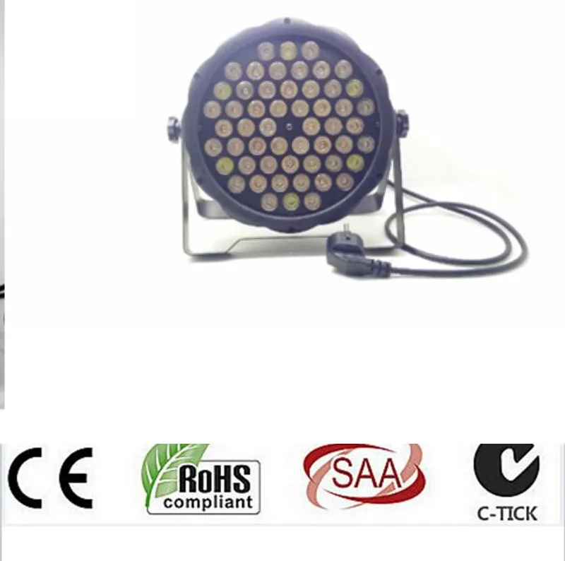 

2pcs/54X3W led par DJ Par LED RGBW Wash Disco Light DMX Controller Free Shipping