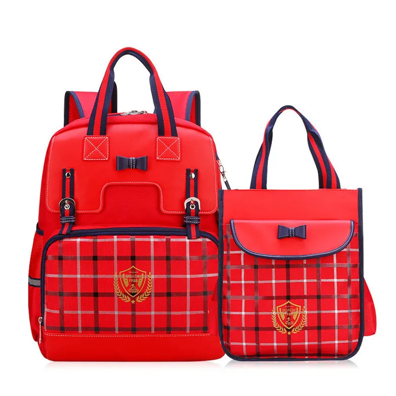 children school bags set for teenagers girls princess school backpack kids waterproof satchel kids backpack schoolbags mochila - Цвет: red big