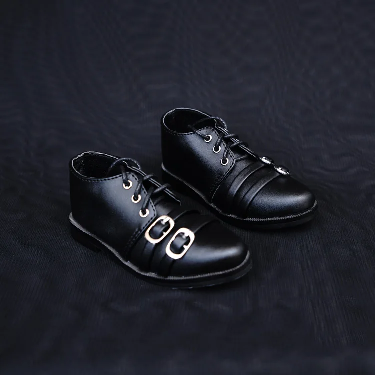 

D01-P144 children handmade toy 1/3 1/4 Doll Accessories BJD/SD doll Double buckle suit shoes 1pair