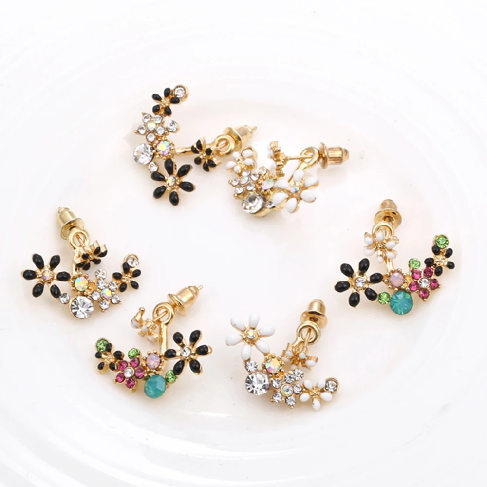 

Fashion Anchor Earrings Inlaid AAA Zircon Colorful Statement Accessories Engagement Jewelry For Female Gift Hot Sale New2019