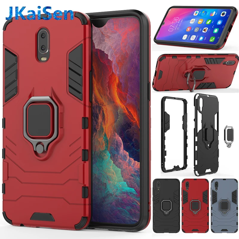 

Armor Ring Case For OPPO R9S R11S Plus R15 R17 Case Magnetic Car Hold Shockproof Soft Bumper Phone Cover For OPPO A5 A39 Case
