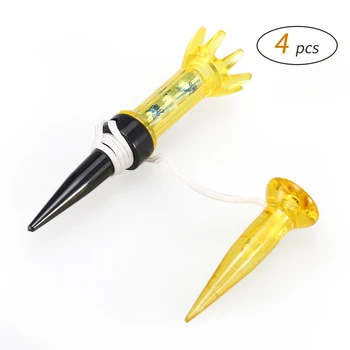 

4Pcs Magnetic Golf Tees Golf Club Practice Accessories Reusable Golf Magnet Tees with Anchor Training Ball Tee