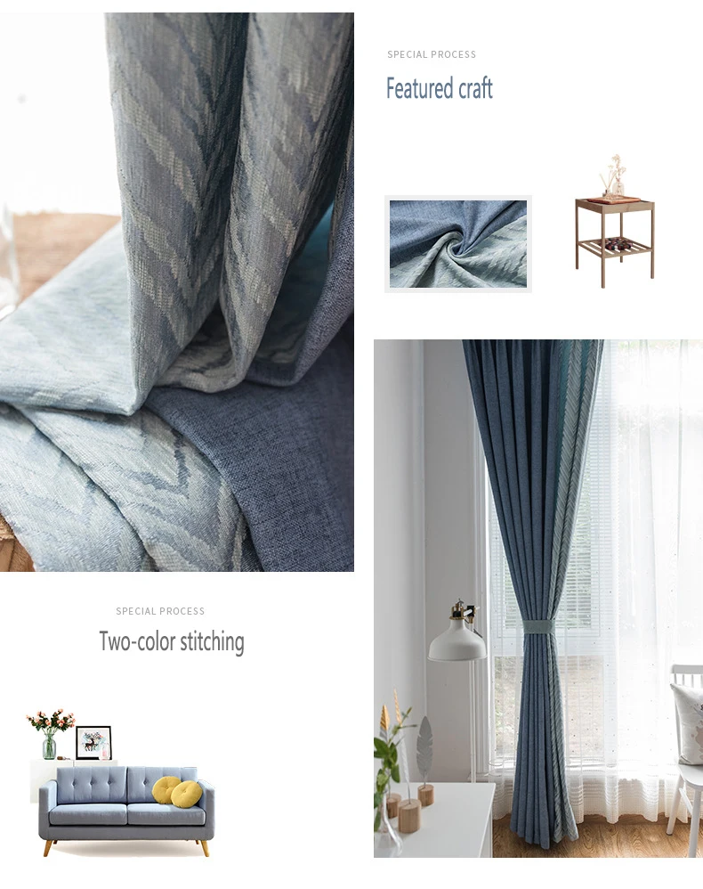 Discount Solid Color Faux Linen Blackout Curtains for Living Room Modern Curtains for Bedroom Window Curtains kitchen Curtains Blinds 13