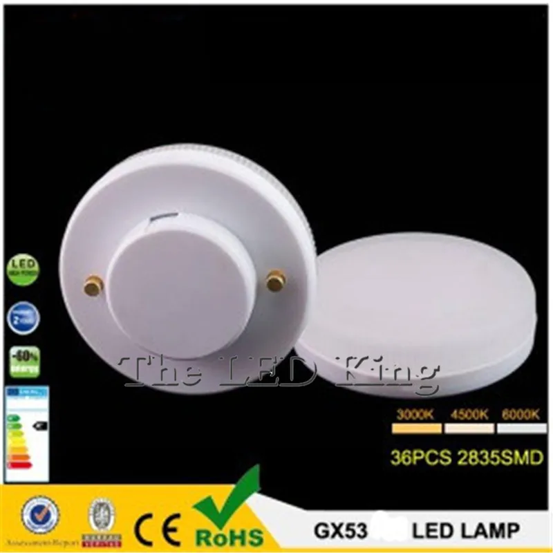 

5pcs Super Bright LED Bulb 9W 5W 7W downlight LED lamp light GX53 Dimmable GX 53 led Spotlight Warm/Cold White Free shipping
