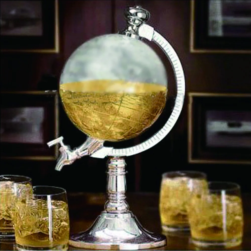 Mini water drink beer dispenser bar decoration Creative mini globe water dispenser personality beer drinking machine home decor
