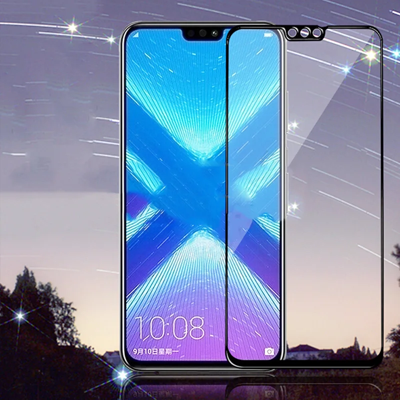 Защитное стекло для Huawei Honor 8X 8C полное покрытие Защита экрана Play 8A 8S закаленное honer