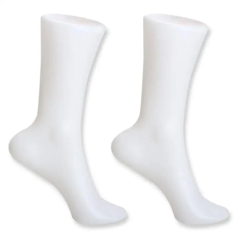 2 шт. женский манекен пластиковая вешалка для носков ног ноги Белый Дисплей Плесень короткая чулочная обувь Подставка-Манекен Прямая поставка