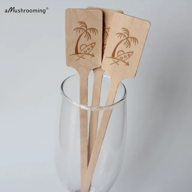 x1000 Custom Wooden Drink Stir Sticks, Wedding Cocktail Stirrers, Personalized Swizzle Sticks