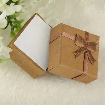 

Sale Mixcolors Cardboard Jewelry Set Boxes for Necklace Earring Ring Rectangle Jewellery Jewelry box cases Display 4*4*3cm