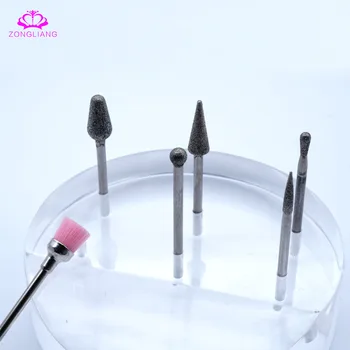 

5 Type Diamond Nail File Drill Bit Burr Milling Cutter Manicure Electric Nail Drill Machine Nail Accessories Diamond nail bit