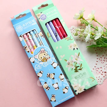 

12pc/lot Kawaii cartoon series Standard pencils Length: 7" Wooden pencil School student practice stationery supplies (ss-1443)