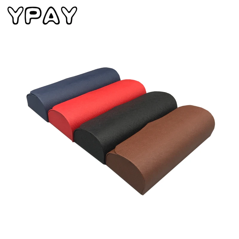 

YPAY Hot Leather Glasses Case For men Waterproof Hard Frame Eyeglass Case Women Reading Glasses Box Multicolor Spectacle Cases