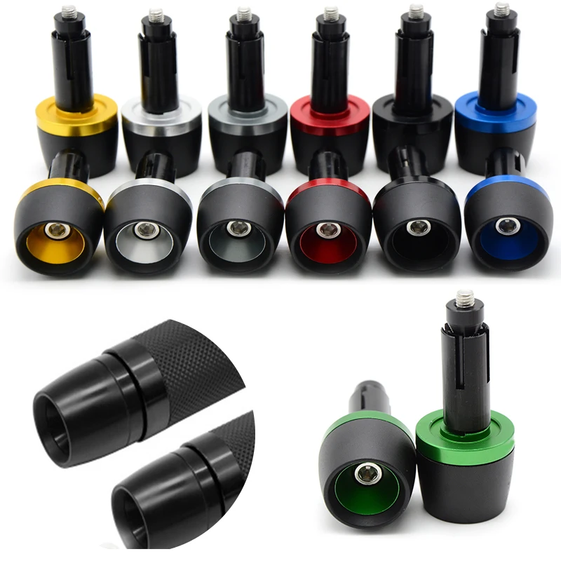 Универсальный, 22 мм, CNC мотоциклетные наконечники на руль ручка ручной бар заканчивается колпачки руля для YAMAHA HONDA KTM Сузуки Кавасаки