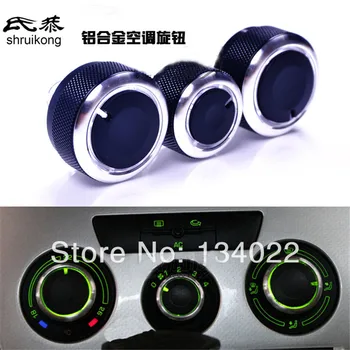 

for Volkswagen VW jetta MK5 MK6 passat B6 b7 Skoda Octavia modified parts for air conditioning knobs aluminum car accessories