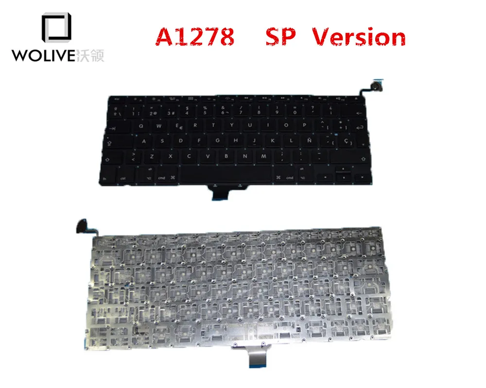 Подлинная новая SP Клавиатура A1278 для Macbook Pro 13 &quot2009-2012 года языковая версия Замена