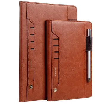 

Unique business Card leather cover for ipad air 1 A1474 A1475 A1476 solid luxurious tablet case with sleep stand