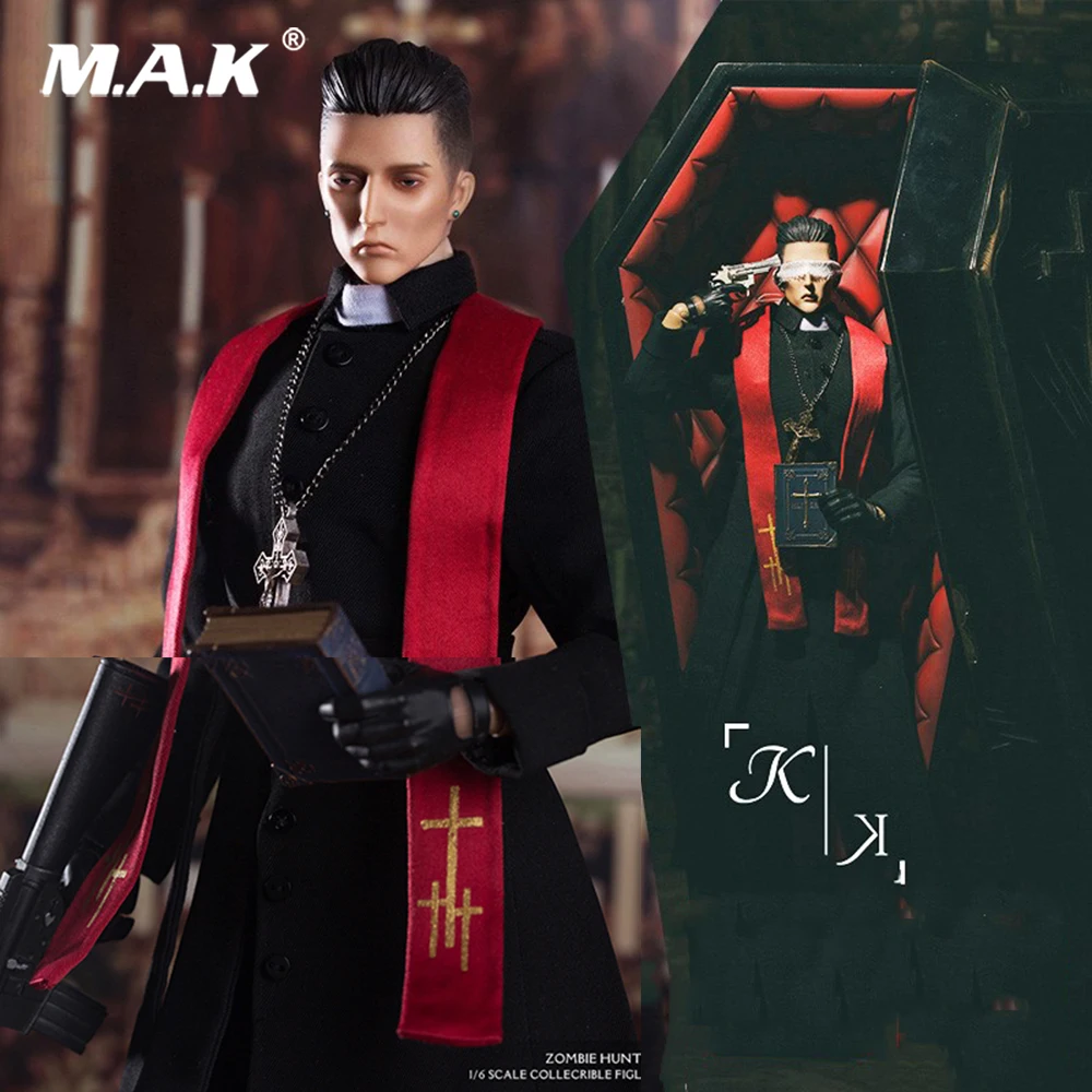 

with the coffin YZBR0001 1/6 Father K K.PRIEST Collection Action Figure Model With Box Children Collections