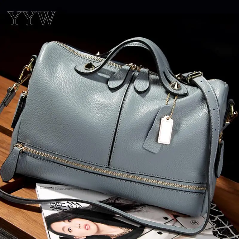 Роскошные сумки, женские сумки, дизайнерские сумки через плечо для женщин, Большая вместительная ручная сумка, тоут, винтажные дорожные сумки, Bolsa Feminina - Цвет: grey blue