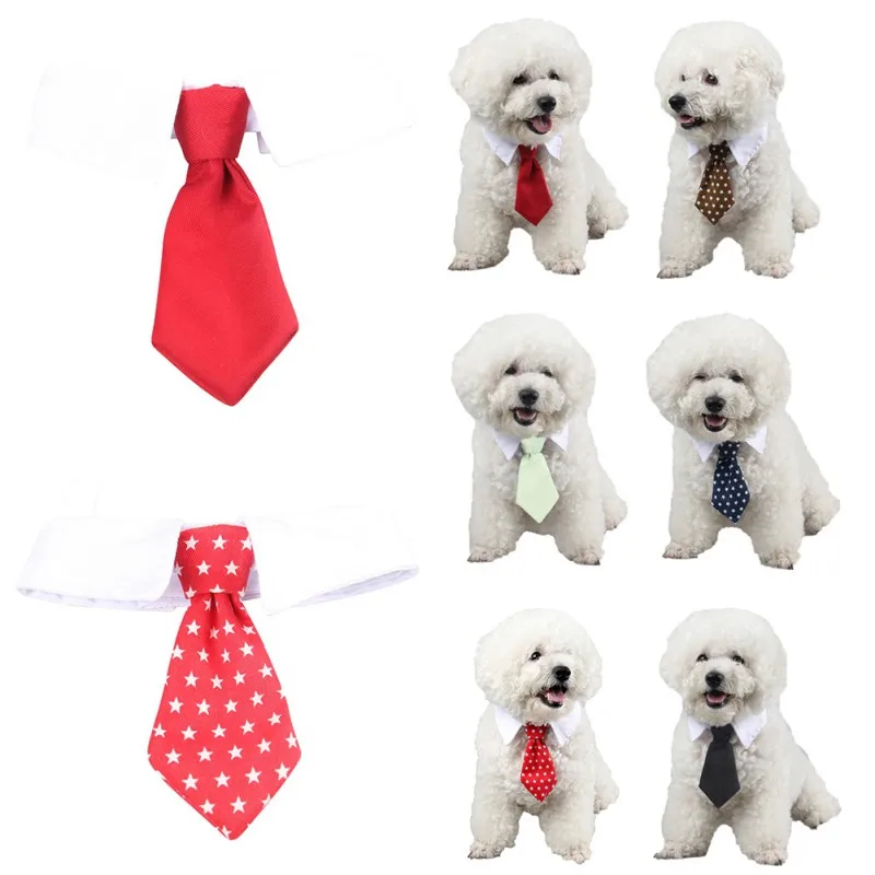 

Pet Cats Puppy Decorative Costume for Dogs Fashion Collar Tie with Stars Patterns