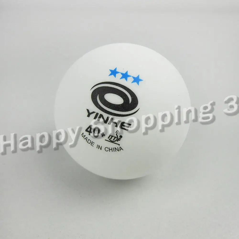 

12x YINHE New Materials Plastic Seamless 40+ Table Tennis Balls White 3 Stars