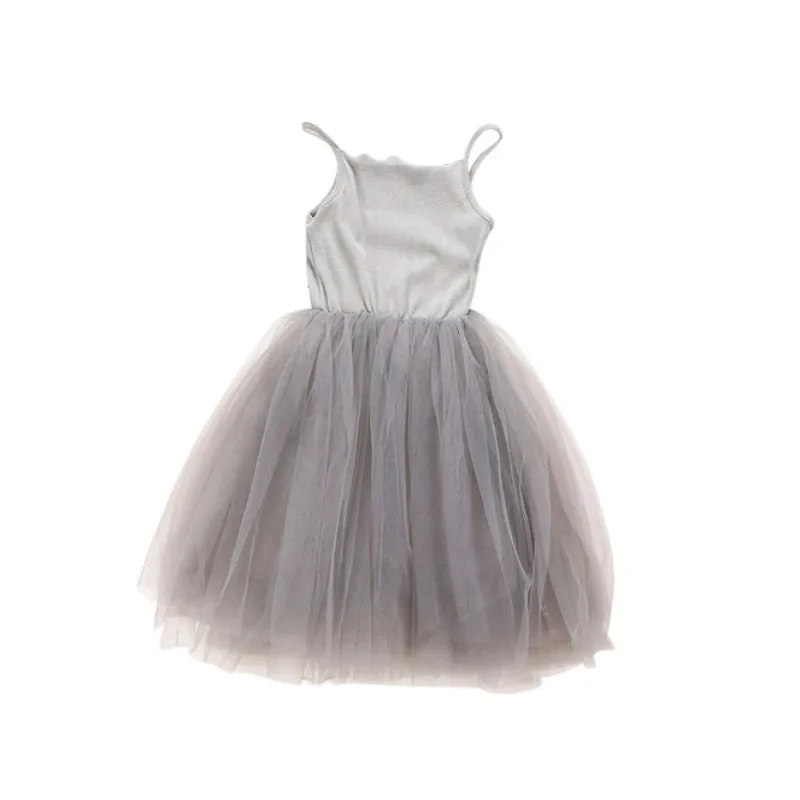 

Kids Girls Dress Summer Sleeveless Mesh Dresses Girls Clothes Harness Ball Gown Wedding Party Princess Tutu Dresses hot