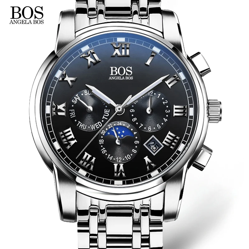 Prix pour Angela bos sous cadran travail étanche lumineux montre-bracelet des hommes montres top marque de luxe célèbre hommes de montres pour hommes quartz-montre Prix pour Angela bos sous cadran travail étanche lumineux montre-bracelet des hommes montres top marque de luxe célèbre hommes de montres pour hommes quartz-montre