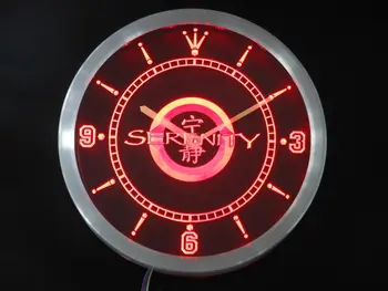 

nc0229 Firefly Serenity Neon Sign LED Wall Clock