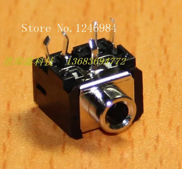  SA 3 5 pairs of channel stereo headphone jack DC connector socket ST 412N Hong Kong Ruixin GRX Earphone Jack 200pcs lot