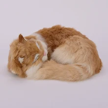 cute yellow simulation cat toy polyethylene & furs sleeping cat doll gift 25x20x11cm cute yellow simulation cat toy polyethylene & furs sleeping cat doll gift 25x20x11cm