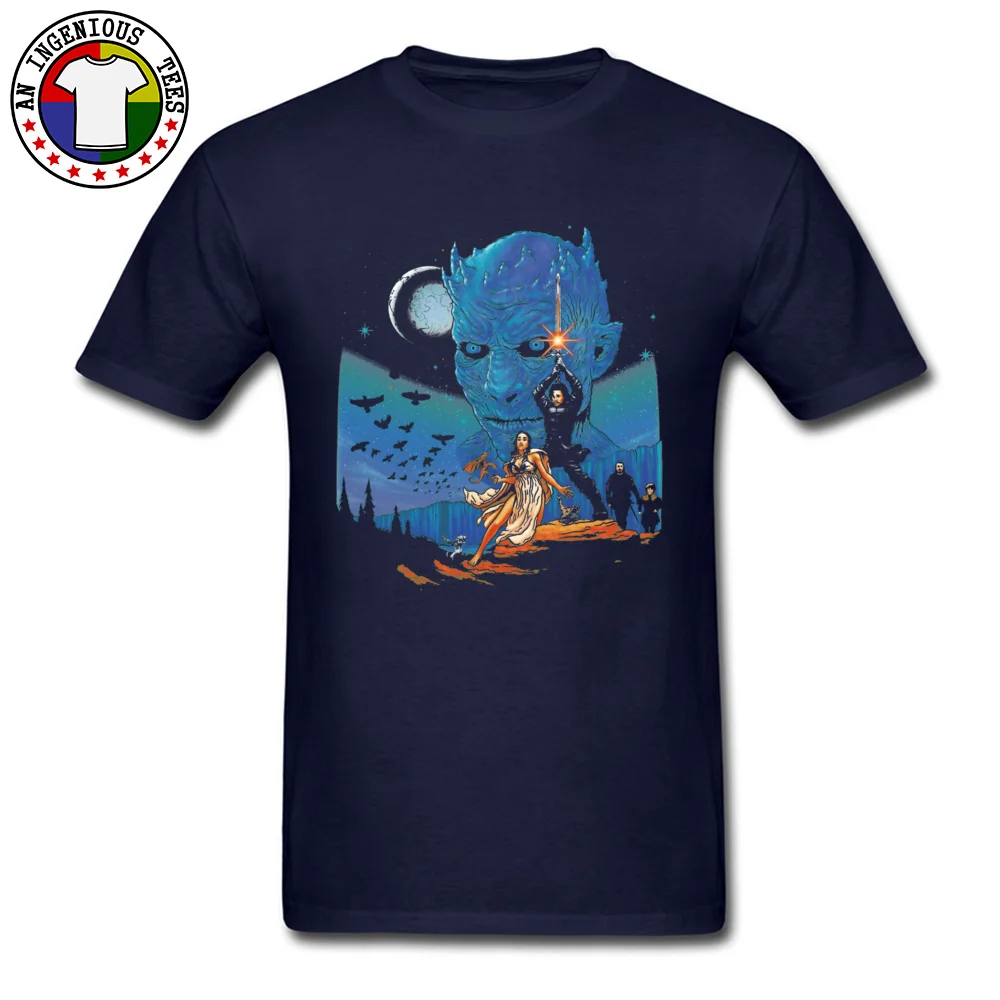 Throne Wars 6044 Dominant Short Sleeve Crazy T-Shirt 100% Cotton Round Neck Men Tees Unique Tee Shirt Fall Free Shipping Throne Wars 6044 navy