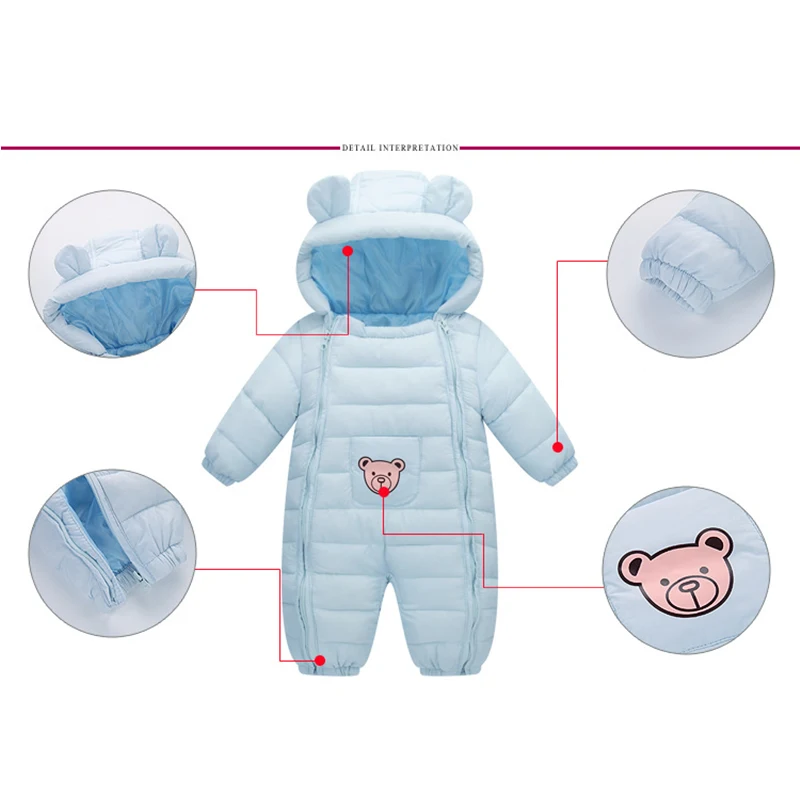 Productos del bebé Bebe chica Bebe niño recién nacido Ropa bebé traje grueso bebé caliente bebé Rompers niños ropa de invierno con capucha mono Productos del bebé Bebe chica Bebe niño recién nacido Ropa bebé traje grueso bebé caliente bebé Rompers niños ropa de invierno con capucha mono