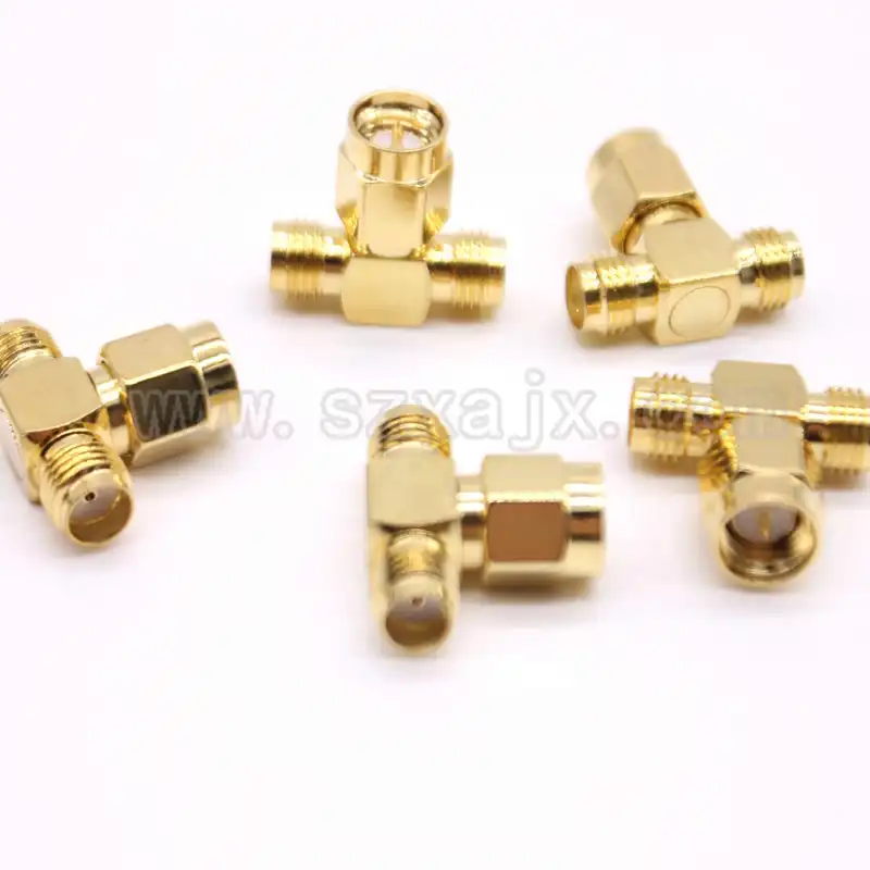 5pcs SMA 3 way SMA-BNC адаптер для обратного женский обратный женский «Т» Тип разъем адаптера Быстрая доставка - изображение