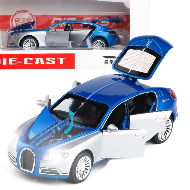 1/32 сплав Bugatti Veyron 16C Galibier литая металлическая модель автомобиля электронный автомобиль игрушки для мальчиков день рождения Рождественский подарок игрушки - Цвет: D