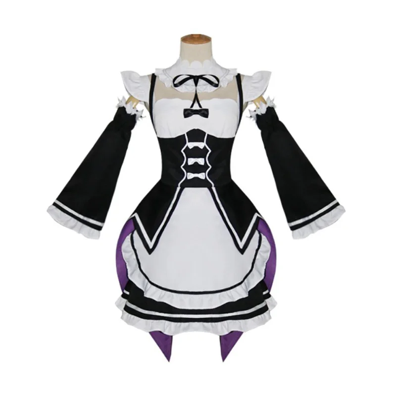 Аниме Re:zero Kara Hajimeru Isekai Seikatsu Life In a Different World Ram Rem карнавальный костюм платье слуанки