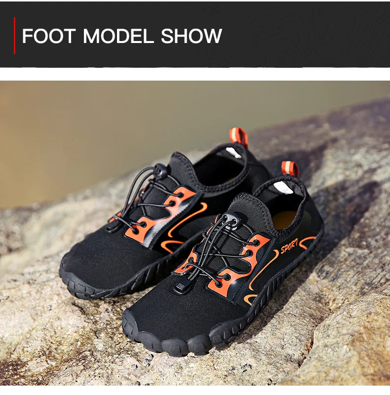 Clorts пять пальцев летние быстросохнущие обувь для пляжного отдыха для Для мужчин Для женщин дышащие шлепанцы для Плавания легкий Быстросохнущие кроссовки