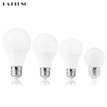 Светодиодные лампы E27 220V Лампочка Smart IC Реальная мощность 3W 6W 9W 12W 15W 18W 20W Высокая