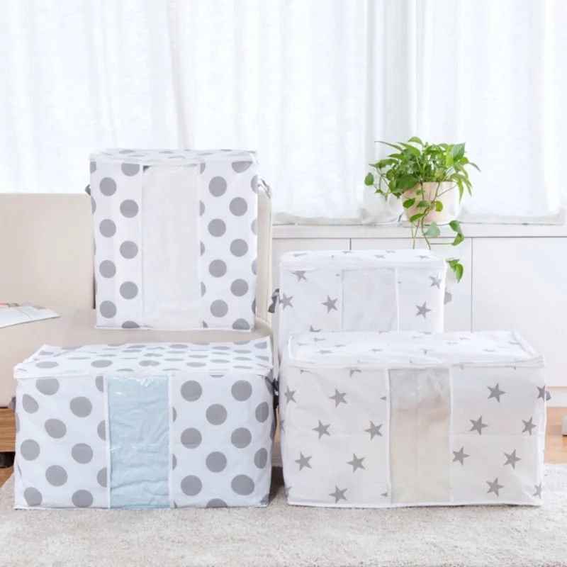

Foldable Quilt Storage Bag Home Clothes Quilt Pillow Blanket Sweater Storage Bag Travel Luggage Organizer Dampproof Sorting Bag
