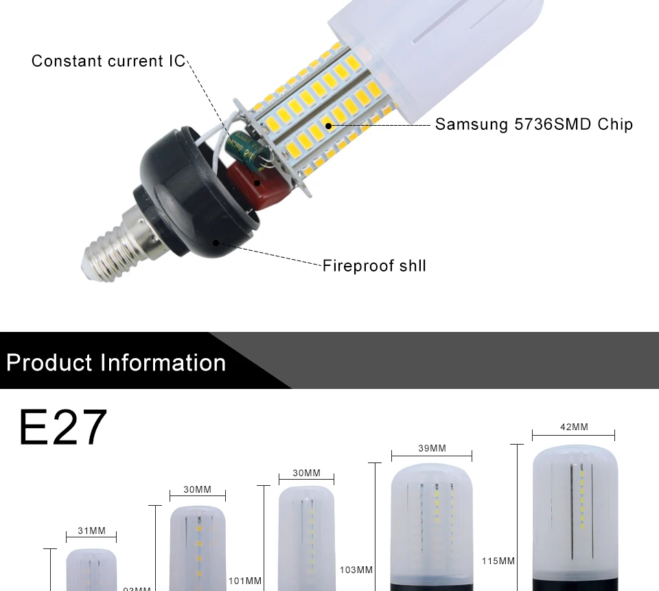 E27 E14 LED Bulb Lamp Light  (4)